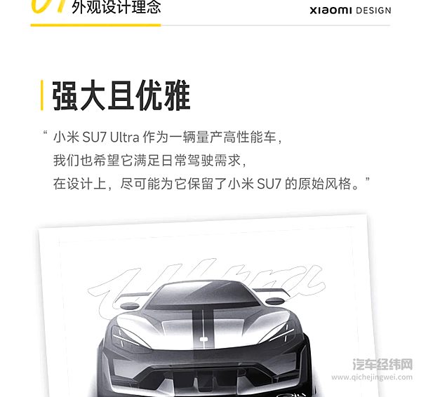 小米SU7Ultra设计手稿