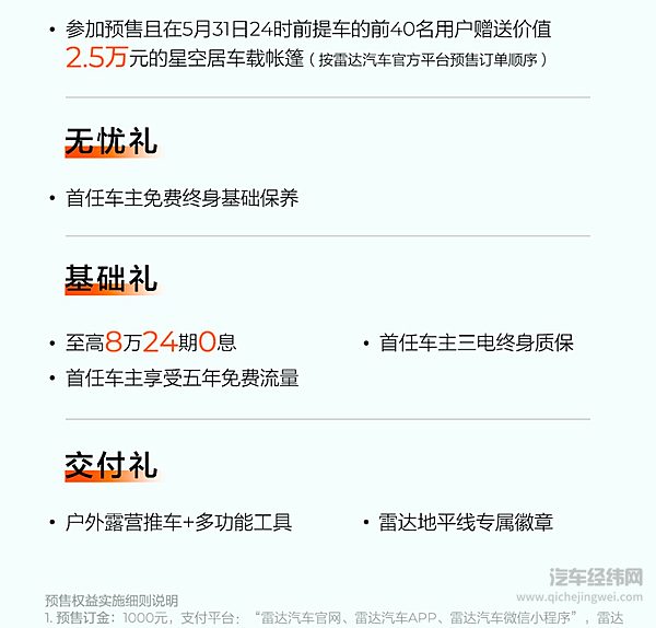 纯电超级皮卡雷达地平线预售火热开启！