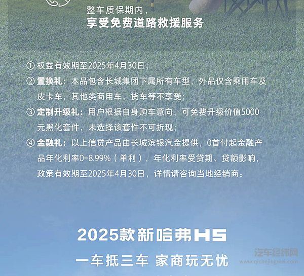 2025款新哈弗H5 换新一口价12.78万元起