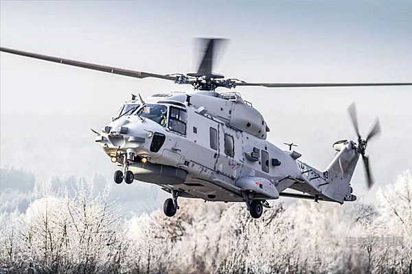 直升机极速榜第9名：法国NH90反潜直升机
