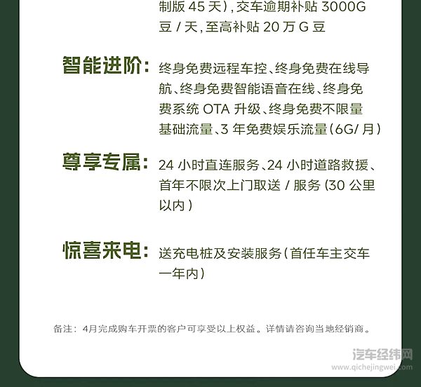 广汽传祺4月最新购车权益上线