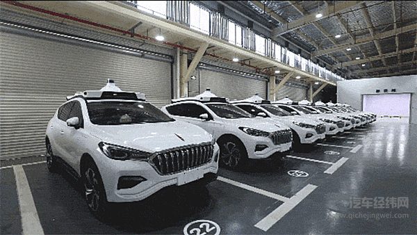 百度在长沙的无人出租车车队