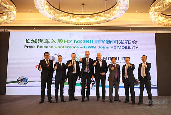 长城汽车入股世界领先加氢站运营商H2 MOBILITY