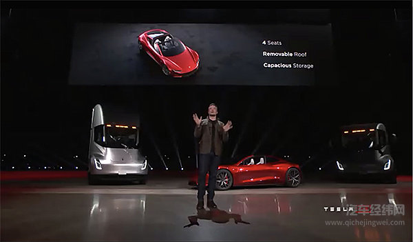 特斯拉全新Roadster产品信息公开