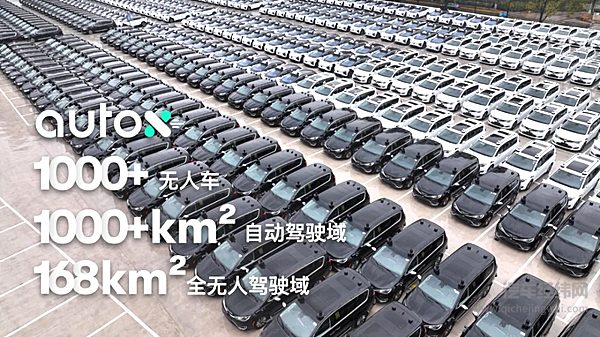 无人车超1000台 AutoX刷新全球RoboTaxi车队规模记录