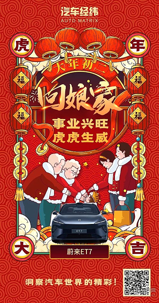 2022年虎年新春行运车型录之蔚来ET7：填补高端纯电动轿车市场空白