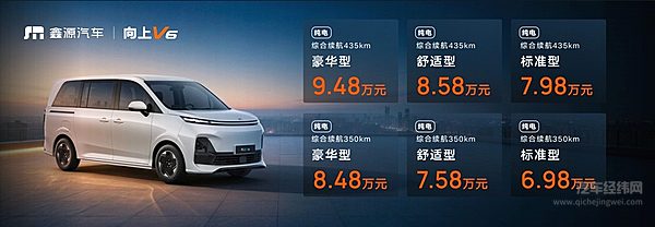 6.98万元起享15万级体验，向上V6新一代全能MPV正式上市