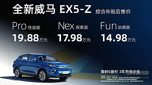 全新威马EX5-Z 价格及政策